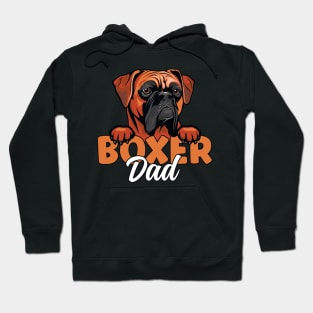 Boxer Dad Dog Lover Boxer Dog Father Boxer Dog Owner Hoodie